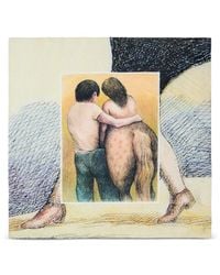 Lemaire - X Roland Topor Les Amoureux Silk Scarf - Lyst