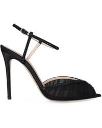 Andrea Wazen - Katy Crystal-Embellished Ruched Pumps - Lyst