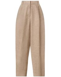 Fabiana Filippi - Beaded-Trim Pleated Trousers - Lyst