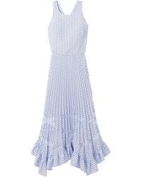 Claudie Pierlot - Midi-Jurk Met Ruches - Lyst