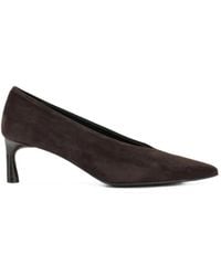 Halmanera - Pointed-Toe Suede Pumps - Lyst