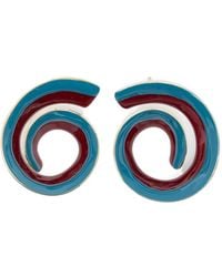 Marni - Pendientes Con Diseño En Espiral Esmaltados - Lyst