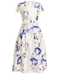 Erdem - Kleid Mit Blumen-Print - Lyst