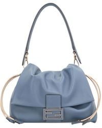 Fendi - 'Mamma Baguette Medium' Shoulder Bag With Ff Closure On The - Lyst