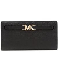 MICHAEL Michael Kors - Logo-Plaque Bi-Fold Leather Wallet - Lyst