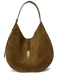 Polo Ralph Lauren - Large Polo Id Suede Shoulder Bag - Lyst