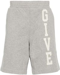 Givenchy - Mélange-effect Track Shorts - Lyst