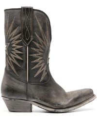 Golden Goose - Wishstar Leather Western Boots - Lyst