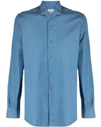 Mazzarelli - Button-Up Cotton Shirt - Lyst