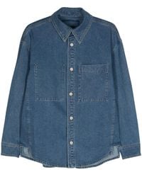 WOOYOUNGMI - Floral-Print Denim Shirt - Lyst