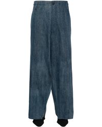 Yohji Yamamoto - Layered Wide-Leg Cotton Trousers - Lyst