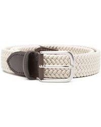 Eraldo - Leather-Trim Interwoven Belt - Lyst