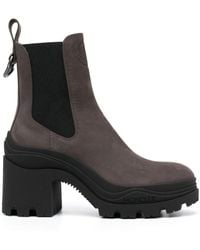 Moncler - Elasticated-ankle Ridged-sole Boots - Lyst
