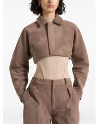 Manière De Voir - Elya Suède Cropped Jack - Lyst