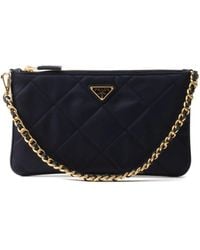 Prada - Gesteppte Re-Nylon Clutch - Lyst