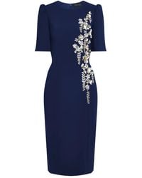 Jenny Packham - Roma Embellished Midi Dress - Lyst