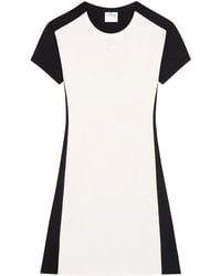 Courreges - Contrast-Frame Cotton Mini Dress - Lyst