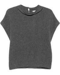 Brunello Cucinelli - Gerippter Pullunder - Lyst