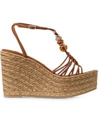 Jimmy Choo - Lemi 100 Bead-Embellished Espadrilles - Lyst