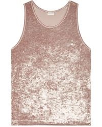 Dries Van Noten - Velvet Tank Top - Lyst