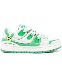 Barrow - Ollie Panelled Leather Sneakers - Lyst
