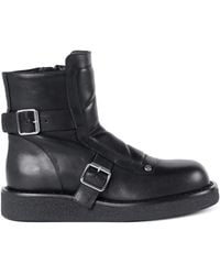 Ann Demeulemeester - Buckle-detail Quilted Leather Boots - Lyst