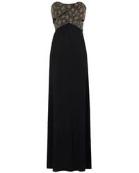 Roberto Cavalli - Bead-Embellished Strapless Maxi Dress - Lyst
