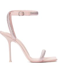 Alexander Wang - Stiletto-Sandalen Mit Kristallen - Lyst