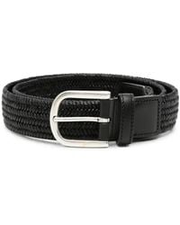 Canali - Woven Leather Belt - Lyst