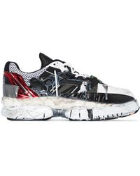 maison margiela fusion leather and mesh