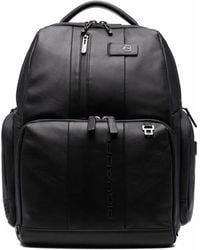 Piquadro - Rucksack Mit Logo-Prägung - Lyst