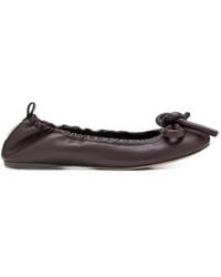Marc Jacobs - The Bow Lace-Up Ballerinas - Lyst