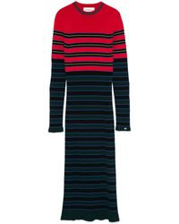 Sonia Rykiel - Vestido midi a rayas - Lyst
