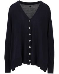 LA ROSE - V-Neck Button-Up Cardigan - Lyst