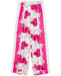 P.A.R.O.S.H. - Relaxed Floral Print Serenella Trousers - Lyst