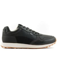 Armani Exchange - Perforated Panelled Sneakers - Lyst
