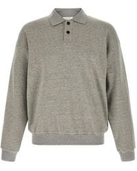 The Row - Ry Buttoned French-Terry Polo Shirt - Lyst
