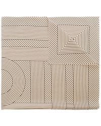 TOTEME - Gestreifter Schal Mit Monogramm - Lyst