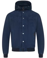 Moorer - Darren-Ur Hooded Button-Up Leather Jacket - Lyst