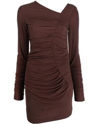 Helmut Lang - Draped Asymmetric Bodycon Dress - Lyst