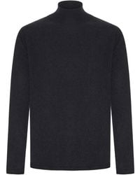 Roberto Collina - Lupetto High-Neck Knitted Sweater - Lyst
