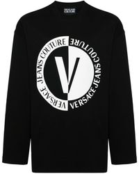 Versace - Sweat en coton à logo imprimé - Lyst