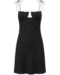 Anna October - Robe Courte Tulip En Satin - Lyst