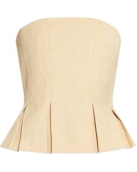 Gestuz - Peplum Strapless Top - Lyst