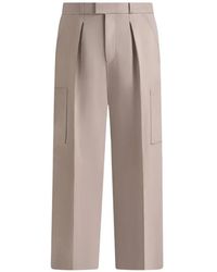 Manière De Voir - Luca Relaxed Fit Pleated Pocket Trousers - Lyst