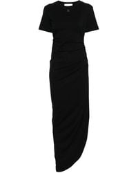 GIUSEPPE DI MORABITO - Draped Maxi T-Shirt Dress - Lyst