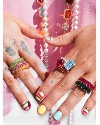Izabel Display - Mega Circle Ring Mit Pavé - Lyst