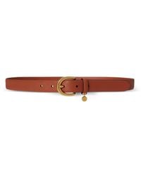 Ralph Lauren - Charm-Crosshatch Leather Belt - Lyst