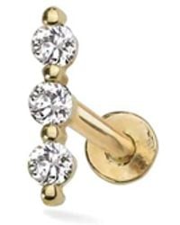 Lark & Berry - 14Kt Modernist Diamond Earring - Lyst