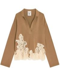Semicouture - V-Neck Sweater - Lyst